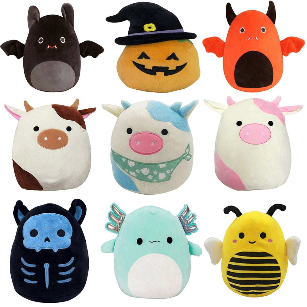 20cm Axolotl Plush Toy Kawaii Cows Dinosaur Frog Stuffed Animals Plushie Baby Toys Soft Pillow Children Gift