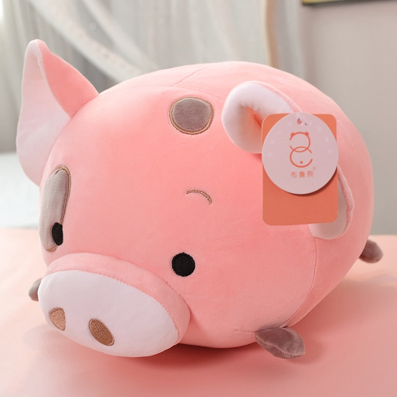 Kawaii Animal Sweet Fat Fat Dinosaur Pig Shiba Inu Dog Plush Toy Soft Cartoon Elephant Stuffed Doll Baby Pillow Gift 35/45cm