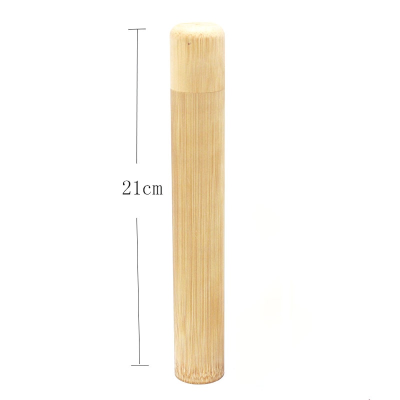 1set Natural Bamboo Toothbrush Adult Child Optional Bamboo Tooth brush Portable Travel holder set Washable BPA Free bamboo case