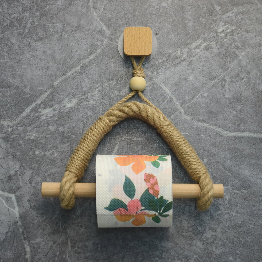 Antique Towel Rope Home Hotel Bathroom Decoration Paper Towel Rack Toilet Paper Rack Towel Rack Toliet Paper Holder