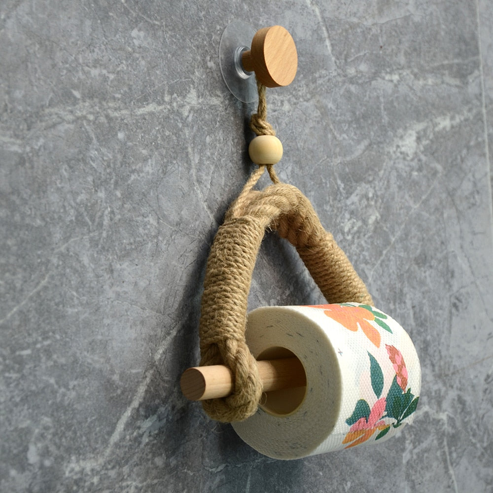 Antique Towel Rope Home Hotel Bathroom Decoration Paper Towel Rack Toilet Paper Rack Towel Rack Toliet Paper Holder
