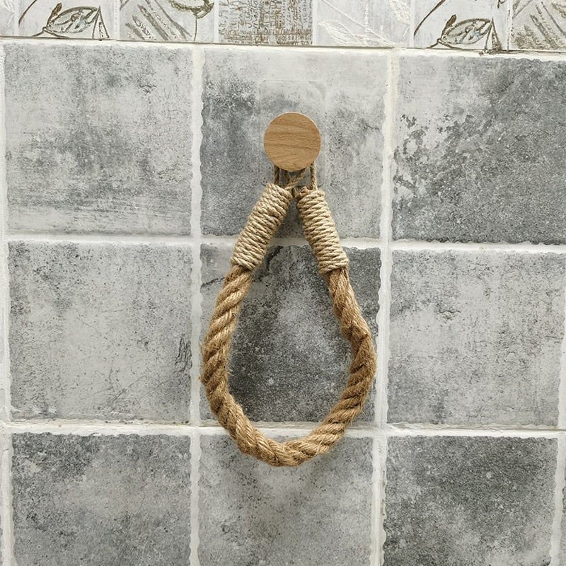 Antique Towel Rope Home Hotel Bathroom Decoration Paper Towel Rack Toilet Paper Rack Towel Rack Toliet Paper Holder