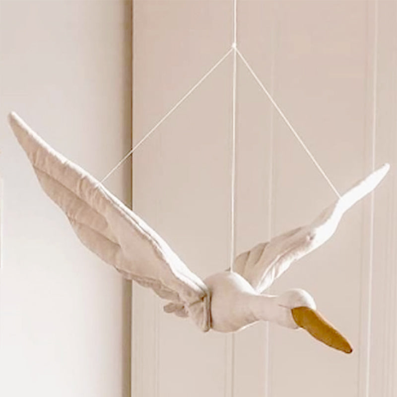 Creative Hanging Swan Plush Home Décor