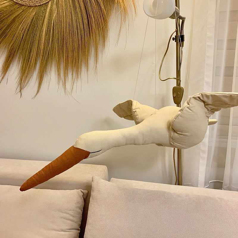 Creative Hanging Swan Plush Home Décor