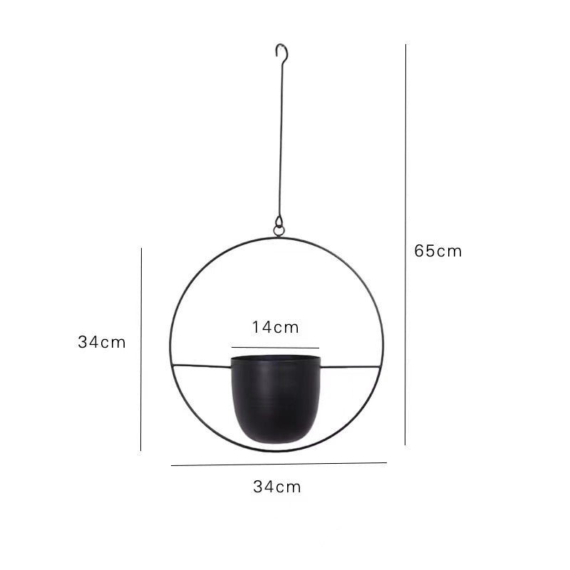 Nordic Metal Hanging Pot Plant Hanger Chain Wall Hanging Planter Basket Flower Pot Plant Holder горшки для цветля цветов macramé