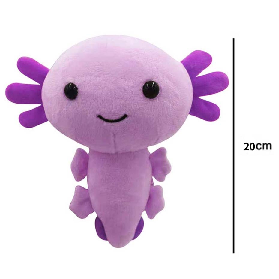 Kawaii Axolotl Plush Toy Cartoon Cute Animal Stuffed Plushie Doll For Kids Birthday Christmas Halloween Gifts Home Decoration