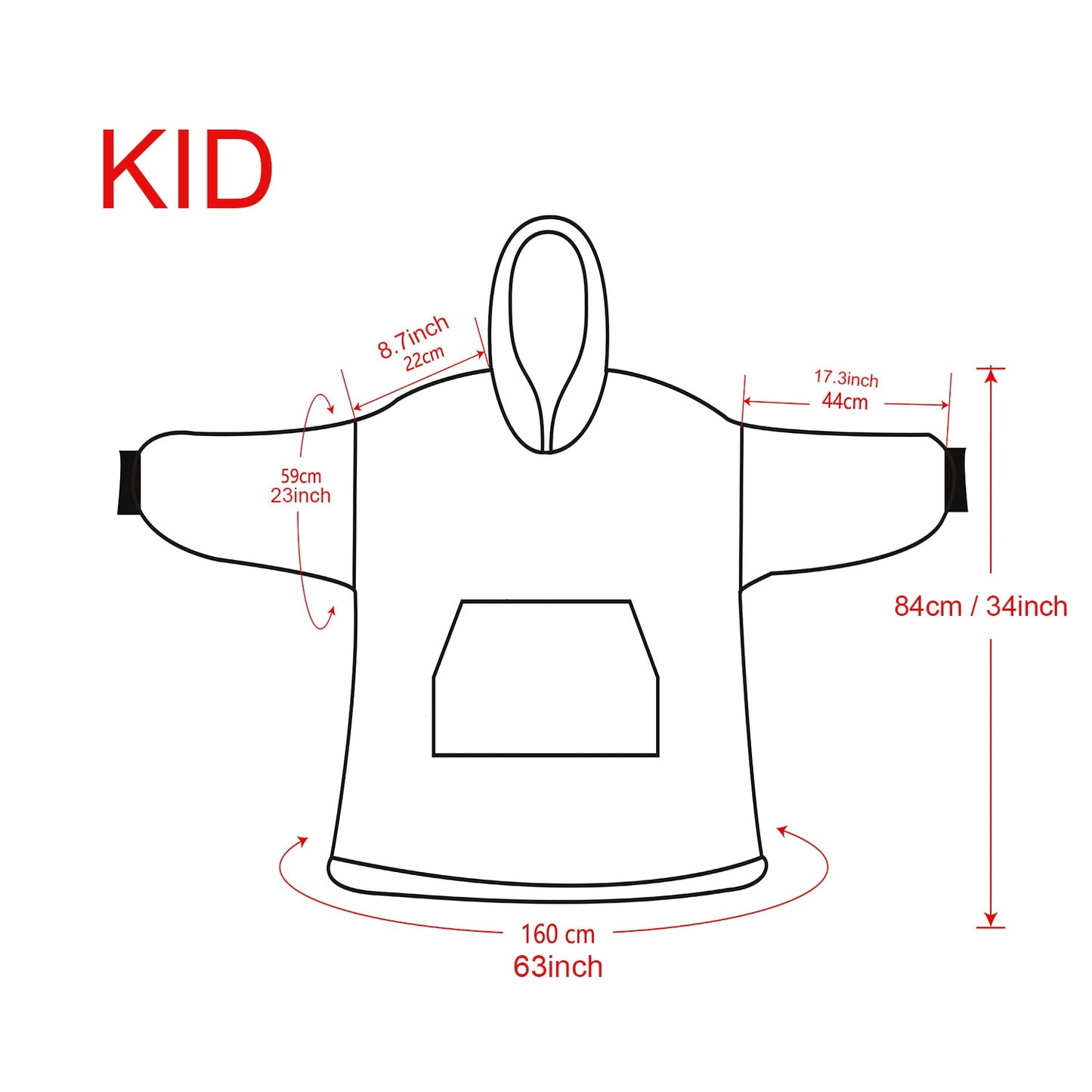 Cartoon Cute Hooded Blanket Women Kid Gifts Winter Hoodie Sweater With Sleeves Sofa Lazy TV Nap Blanket Pocket Wearable Pullover