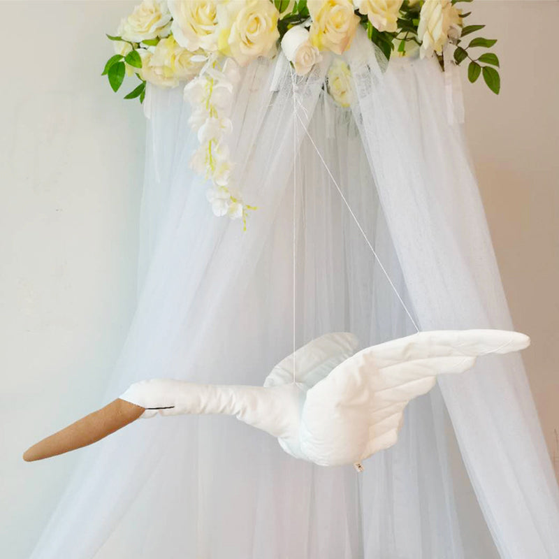 Creative Hanging Swan Plush Home Décor